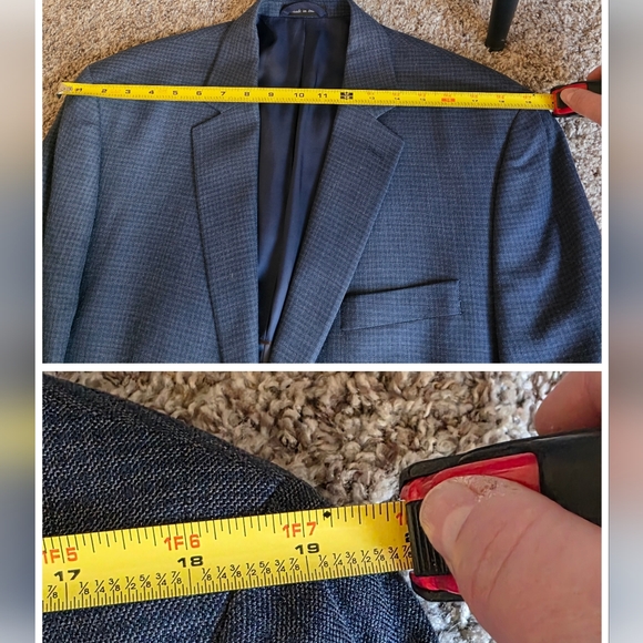 Michael Kors Deep Navy Textured Two-Button Sport Coat 42L NEW - Picture 16 of 16